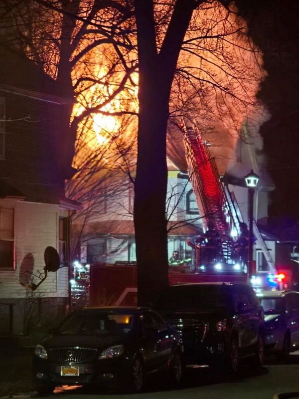 A two-alarm fire damaged 435 Columbia Ave. and displaced 9 people on April 8, 2026.