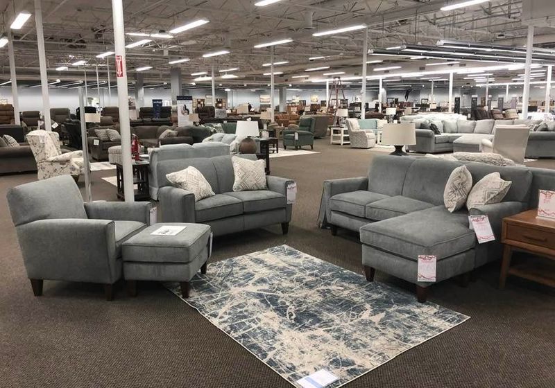 Many of the furniture pieces sold at Dunk & Bright Furniture in South Town Plaza, Henrietta, can be custom-upholstered.