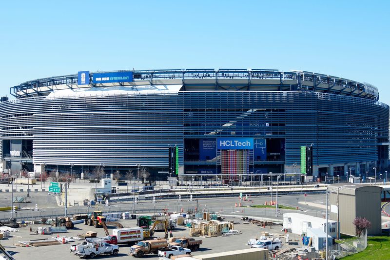 MetLife Stadium is shown, Wednesday, April 8, 2026, in East Rutherford.
