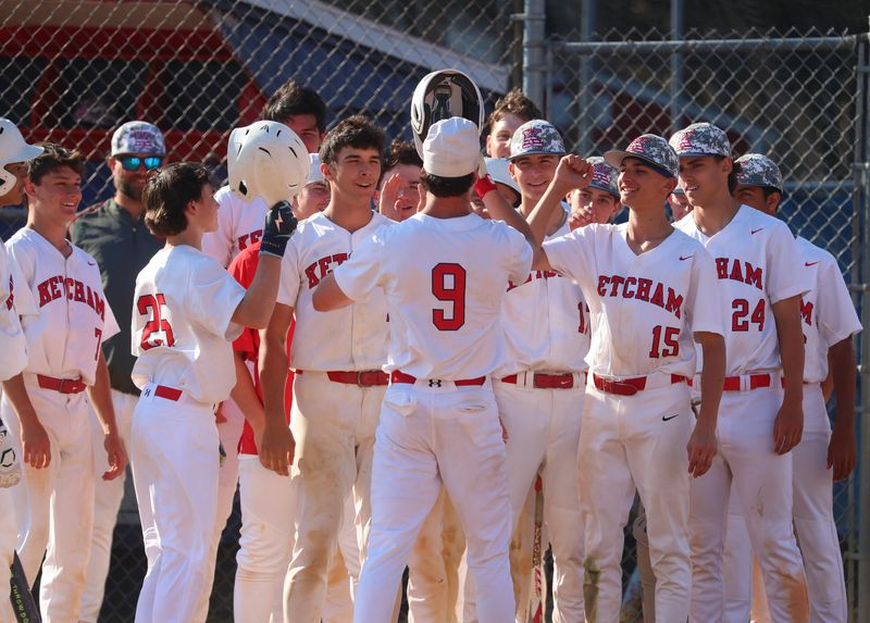 Ketcham’s Shane Finnigan pitches during Monday’s game versus Carmel on April 13, 2026.