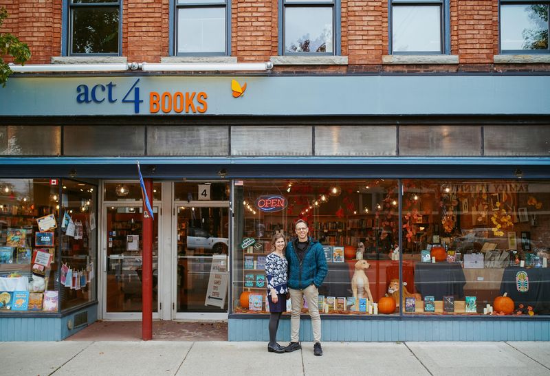 Meghan and Rick Hauser own Act 4 Books in Perry, Wyoming County.