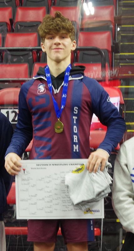 Watkins Glen/Odessa-Montour's Lucas Hoffman was Section 4 Division 2 champion at 118 pounds in 2026.