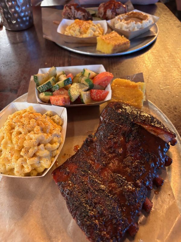 Dinner at Dinosaur Bar-B-Que in Rochester.