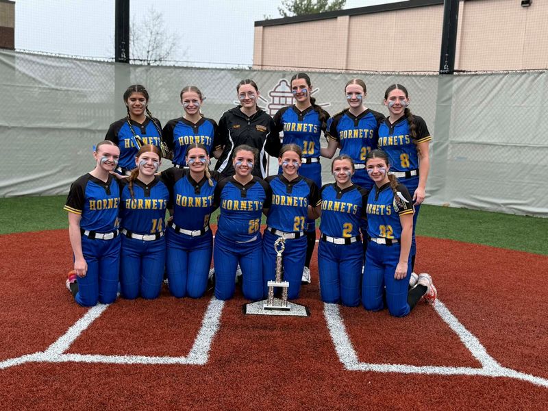 Oakfield-Alabama softball won the Barker tournament on April 18, defeating host Barker 10-3 in the championship.