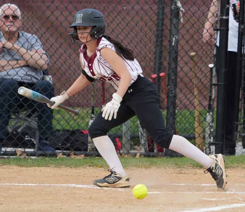 Harrison softball held on to beat Tuckahoe 4-3 at Harrison April 23, 2026.
