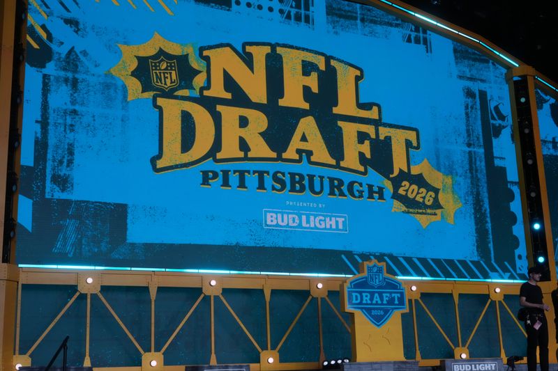 Apr 23, 2026; Pittsburgh, PA, USA; The 2026 NFL Draft Theater stage at Acrisure Stadium. Mandatory Credit: Kirby Lee-Imagn Images