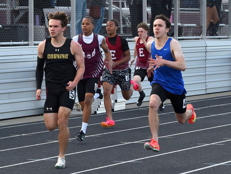 Action from the Waite-Molnar Invitational track & field meet April 24, 2026 at Elmira High School's Thomas J. Hurley Athletic Complex.