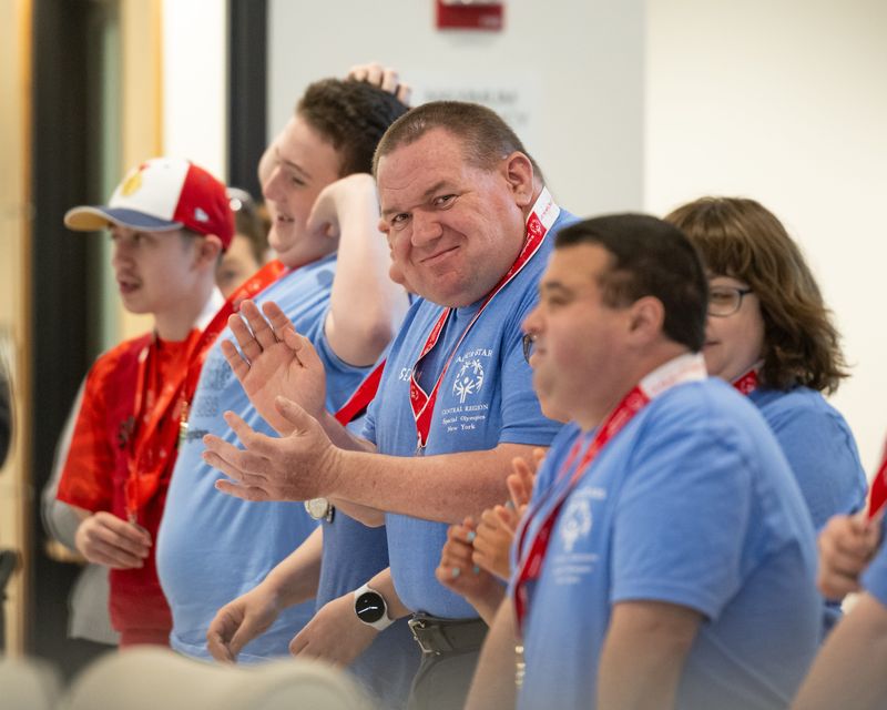 A press conference about the 2026 Special Olympics NYS Summer Games was held inside the Oneida County Board of Legislators Chambers in Utica, NY on Wednesday, April 29, 2026. Alongside athletes and coaches from the area, several local leaders issued a call to the community for 300 volunteers who will be needed to support the event.