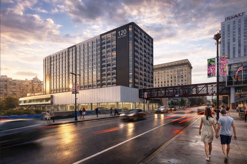 The former Riverside Hotel would retain its original look in a plan to remodel it into a mixed-use development.