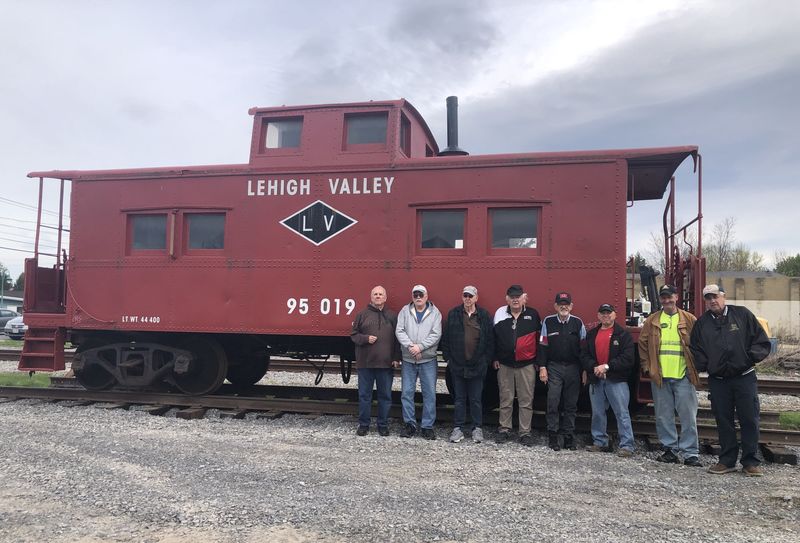 Lehigh Valley Railroad Caboose 95019 is back in Manchester, thanks in part to fundraising efforts by members of the Manchester Model Railroad Association.
