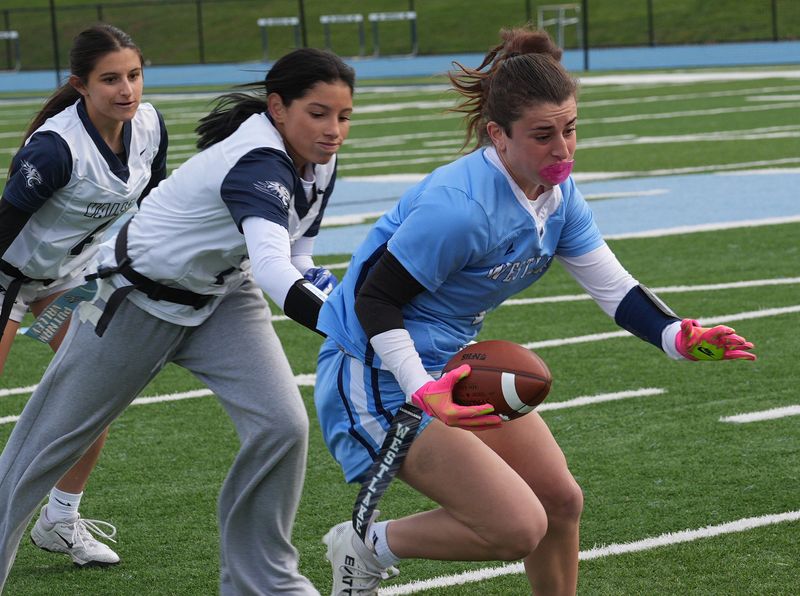 Westlake/Briarcliff defeated Putnam Valley 32-7 in flag football action at Westlake High School in Thornwood April 30, 2026.