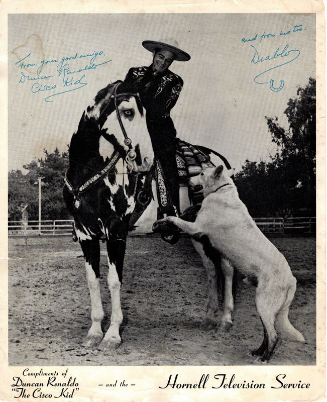Hornell Television Service was one of thousands of new businesses springing up across the land, making sure that people didn't miss their favorite programs. The Cisco Kid was one of TV's earliest heroes. So was his horse. (And his dog.)