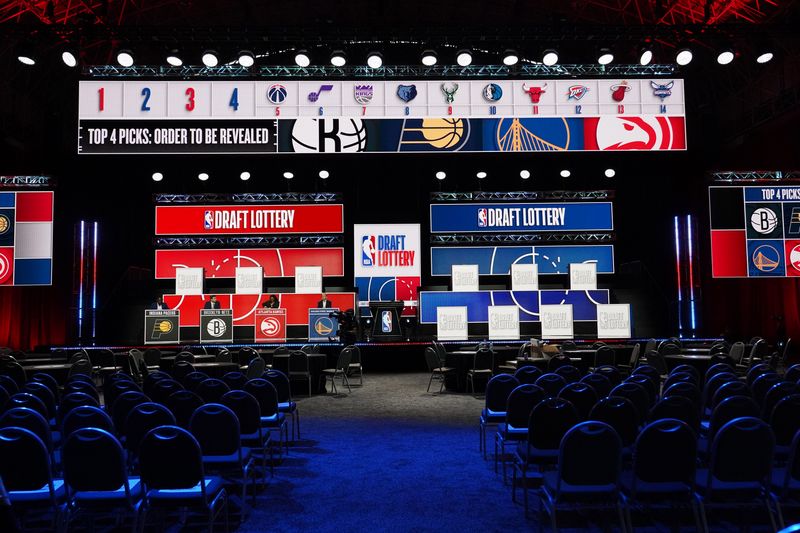 May 10, 2026; Chicago, IL, USA; A general view before the 2026 NBA Draft Lottery at Navy Pier. Mandatory Credit: David Banks-Imagn Images