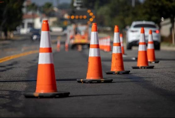 Road work construction