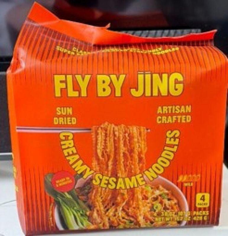 Fly By Jing recalled Fly by Jing Creamy Sesame Noodles because the products may have been exposed to peanuts.