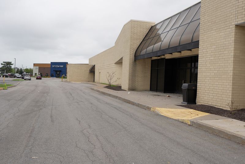 Skyview on the Ridge is the fomer Medley Centre which has been partially redeveloped with the center of the former mall still empty on May 14, 2026.