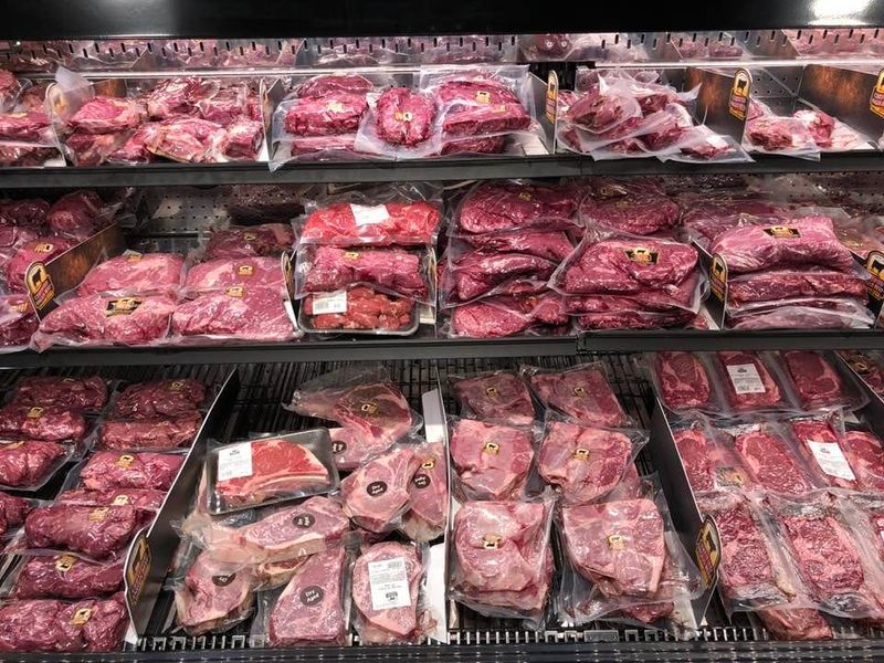 A selection of certified Angus beef cuts at Palmer's Direct To You Market In Henrietta.