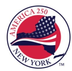 New York's America 250 logo.