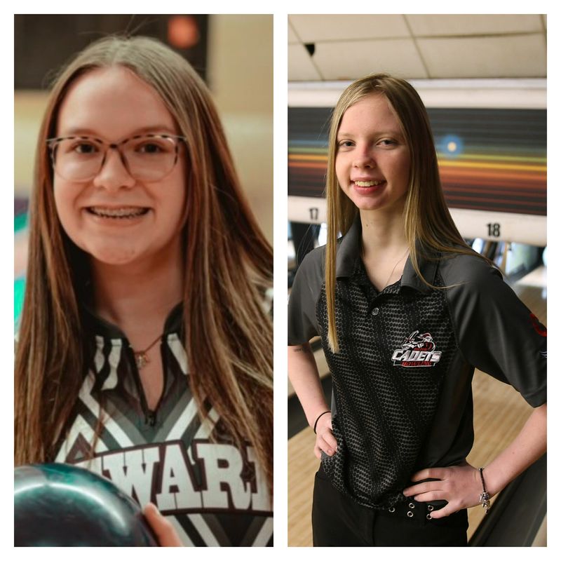 Natalie Kent, left, of Newark and Sarah Gerken of Hilton are among the more than 90 professional bowlers who will compete at the PWBA Summer Tour - Rochester at ABC Gates Bowl.