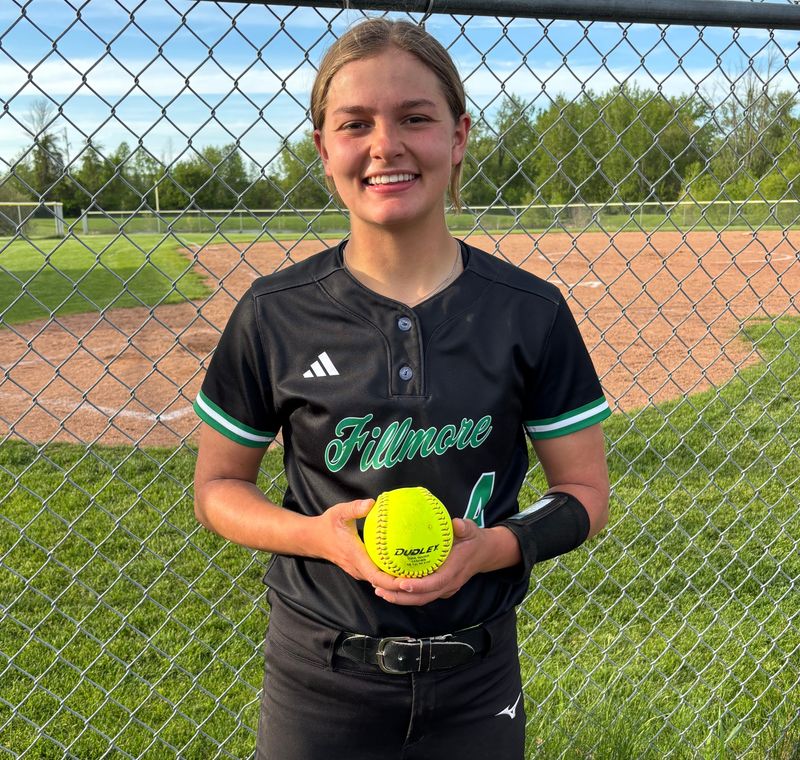 Fillmore senior Morghyn Ross recorded her 200th career varsity hit during the Eagles’ win over Northstar Christian in a Section V Class D1 semifinal on Tuesday, May 26.