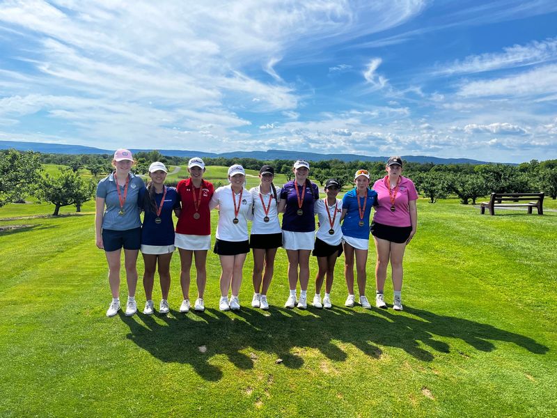 The Section 9 girls golf team that will head to the state meet. SECTION 9 ATHLETICS