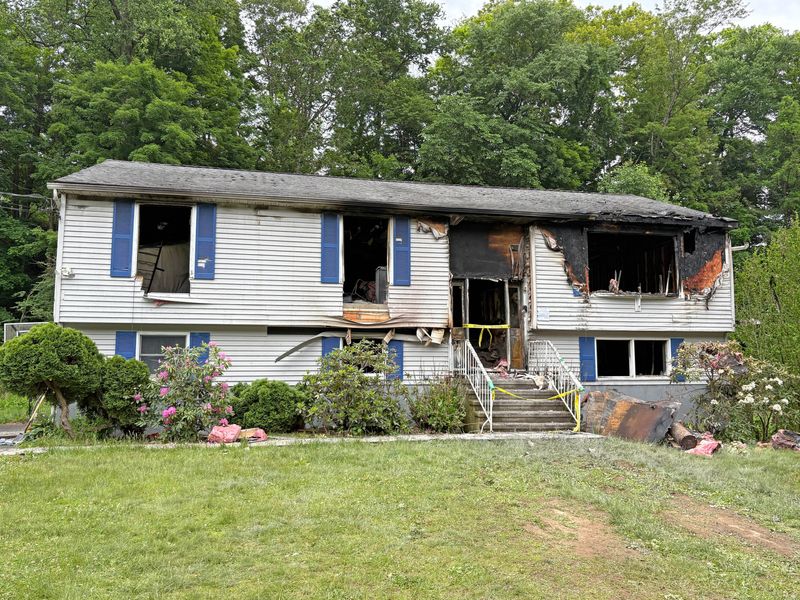 The site of a structure fire on Sherwood Road in Cortlandt Manor May 27, 2026. Two teens were trapped inside when the firefighters came on the scene, and treated at area hospitals.