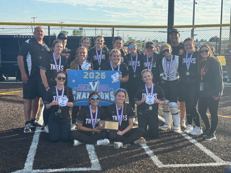 Waterloo celebrates after winning the 2026 Section V Class B1 softball championship at Gates Chili High School on Friday, May 29.