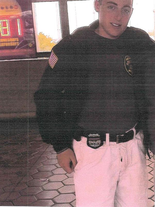Former Marlborough Police dispatcher Joseph DeAngelis is seen wearing his dispatcher badge in these photos included in Marlborough Police Department records provided through a Freedom of Information Law request.