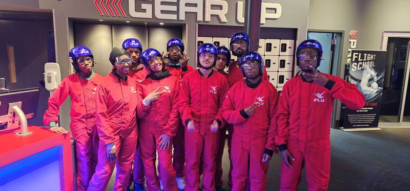 CM2’s IGNITE Academy students take part in the iFly Indoor Skydiving program.