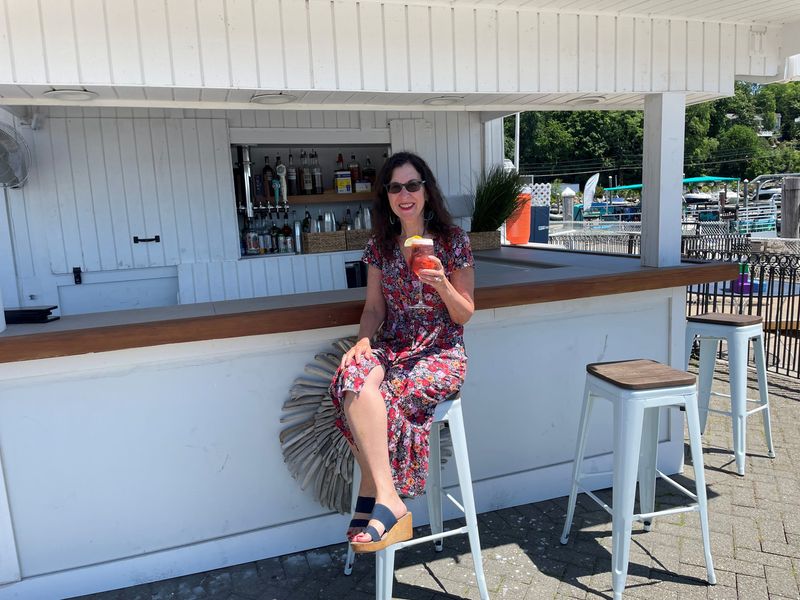 Lohud Food & Dining Reporter Jeanne Muchnick will be a guest bartender at The Sailhouse in Tarrytown from 5:30 to 6:30 p.m. in a "Sips & Tips for Wishes: Battle of the Bartender" event to benefit Make-A-Wish Hudson Valley. Photographed at The Sailhouse June 3, 2026.