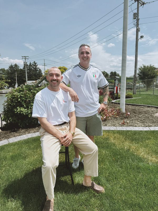 Andrew (sitting) and Domenico Colaprete are the organizers of the new Ciao Ragazzi! Festa D’Italia coming to Spencerport in 2026.