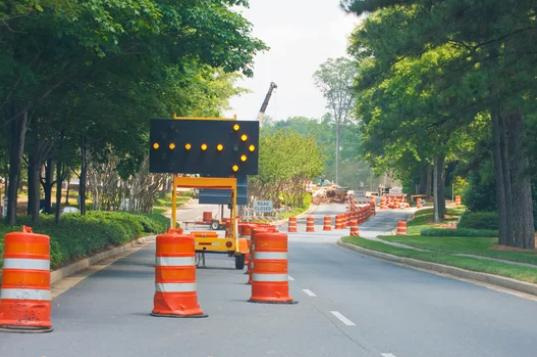 Road closings due to construction projects.
