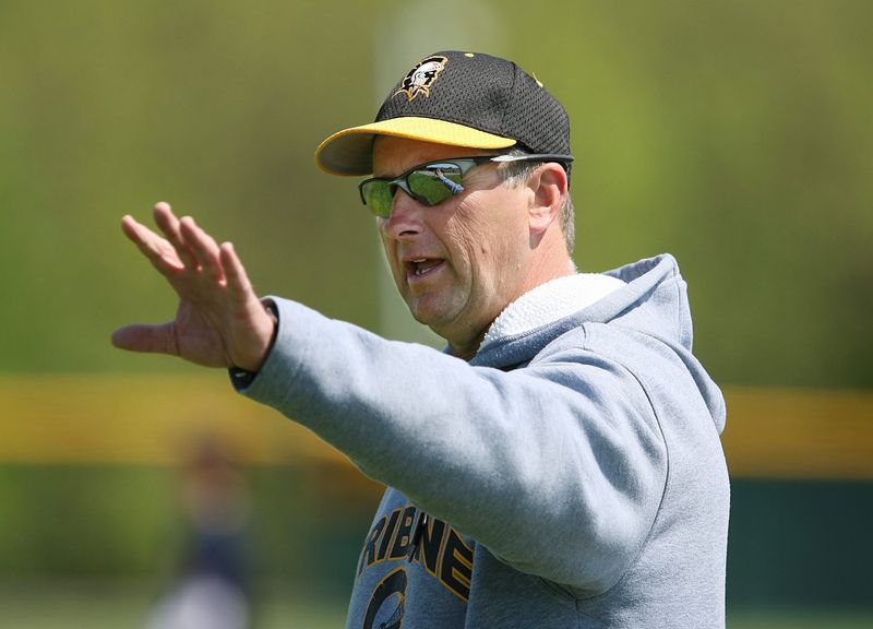 Skip Bailey in 2007, during his final season as the Monroe Community College baseball coach. The MCC Tribunes were preparing for the Junior College World Series.