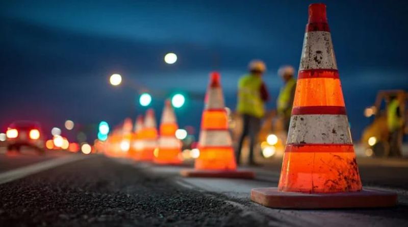 Lane closures due to overnight construction projects.