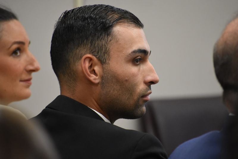 Aaron Alshaman before Judge Robert Bauer in Oneida County Court in Utica on June 25.