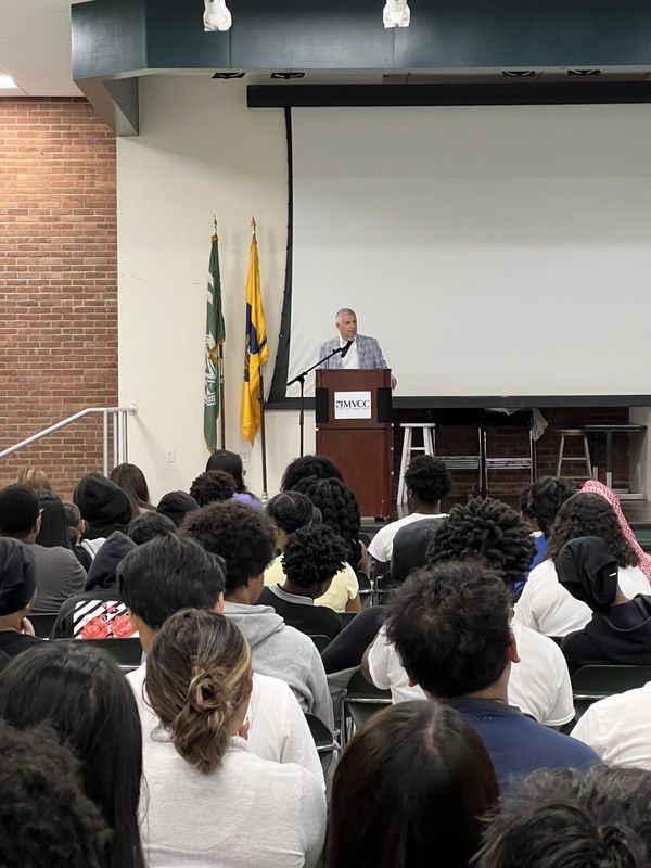Oneida County Executive Anthony Picente speaks at June 29's kickoff event at Mohawk Valley Community College in Utica