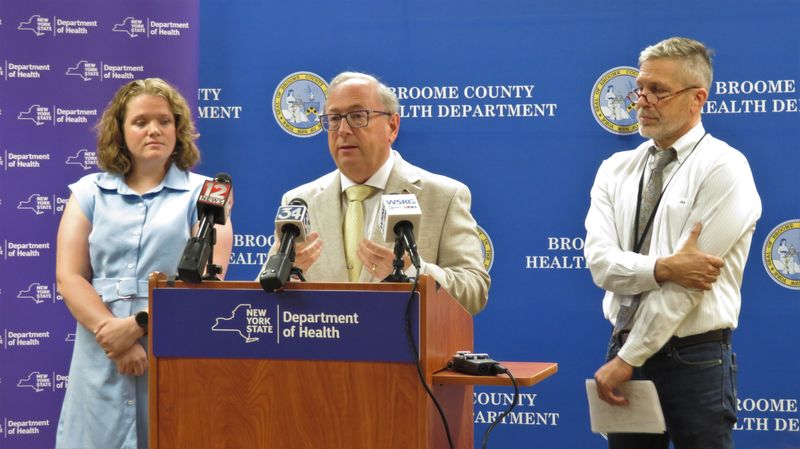 Dr. James McDonald, commissioner for New York State Department of Health visited the Broome County Health Department on July 1, 2026 to announce details for the new Rural Health Transformation Program launching in 47 communities across the state.