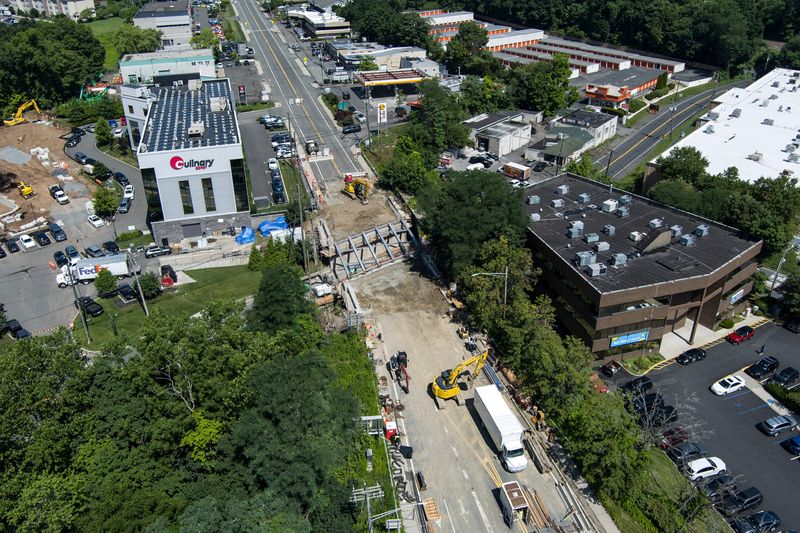 Road construction on the Route 59 overpass at South Pascack Road in Spring Valley.  Wednesday, July 8, 2026.