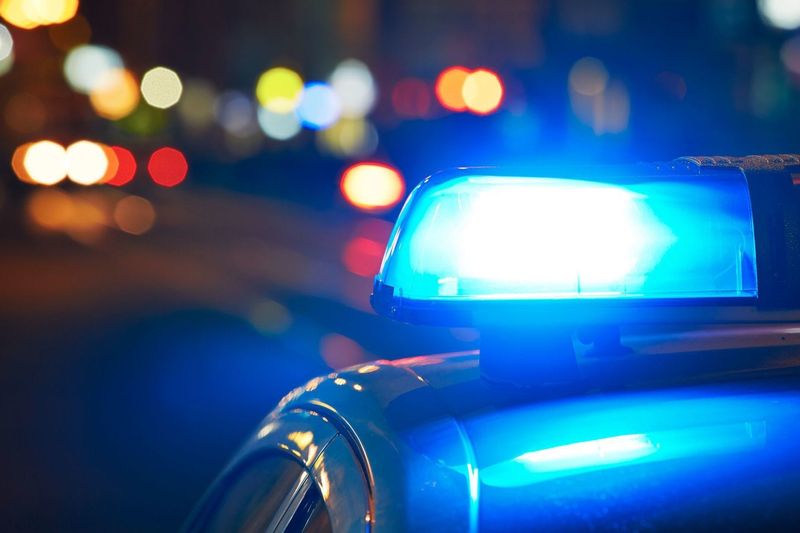 Bloomington police lights.
