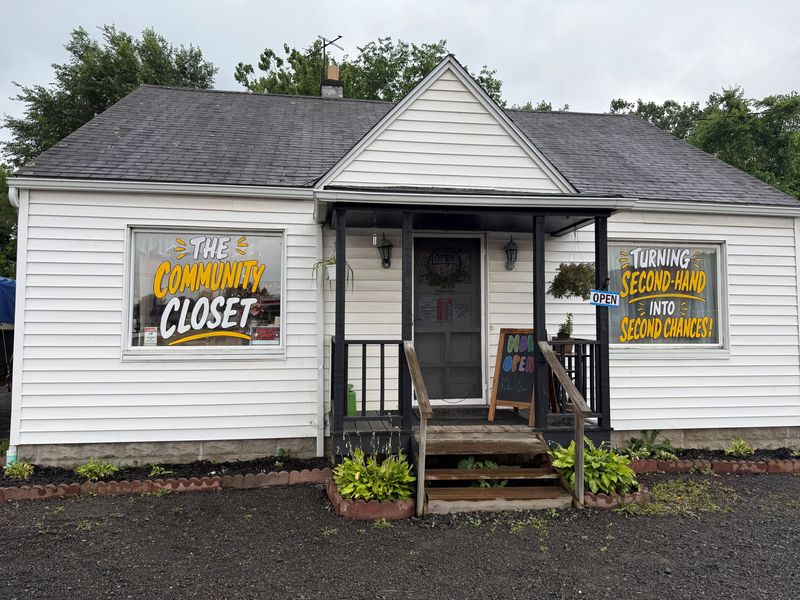 The Community Closet is located at 73 Castle Creek Road in Binghamton right off Upper Front Street across the street from the Mirabito gas station.