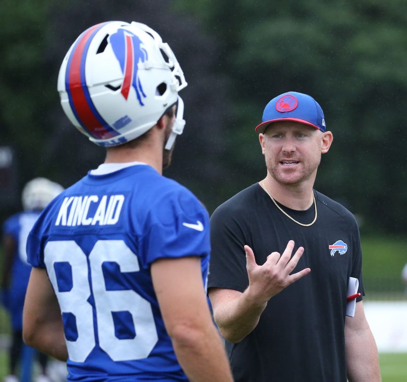 Joe Brady is determined to let us know that he's not feeling any 'win now' pressure as he conducts his first training camp at St. John Fisher University.