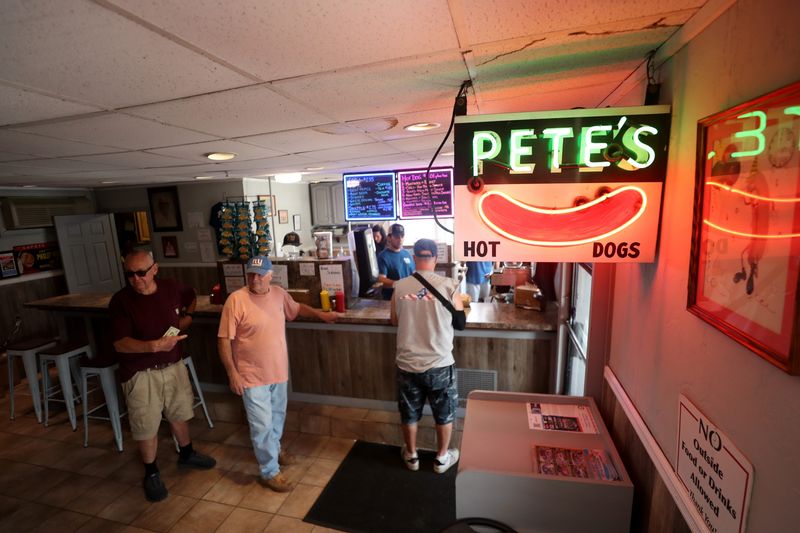 Inside Pete’s Hot Dogs in Newburgh on July 29, 2026.