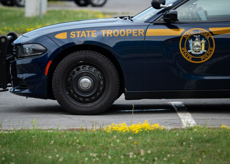 A view of a New York State Trooper vehicle.