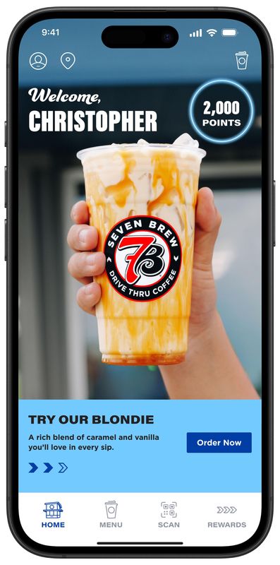 Arkansas-based coffee chain 7 Brew has teased an app that'll give customers access to more than 60 secret menu items.