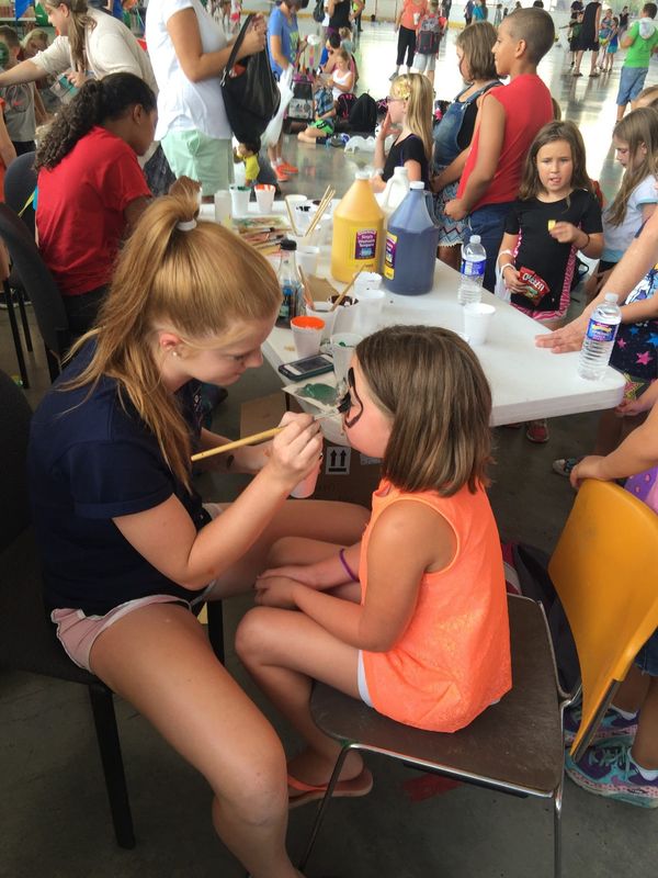 Facepainting is one of the many carnival type games at the annual Kids Day Carnival happening Friday at the Corning Civic Center Rink.