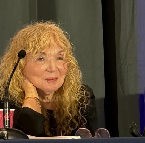Neuroimmunologist Michal Schwartz addresses the Alzheimer’s Association Conference in London in July 2026. 