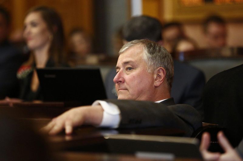 Rep. Larry Householder, R-Glenford, on Jan. 7, 2019 during opening day ceremonies at the Ohio House, when he took over the speaker's job.