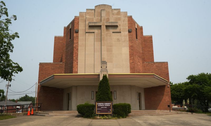 Corpus Christi Catholic Church, 1111 Stewart Ave, is one of the Catholic churches closed by the Diocese of Columbus. The South side church is pictured here in 2023.