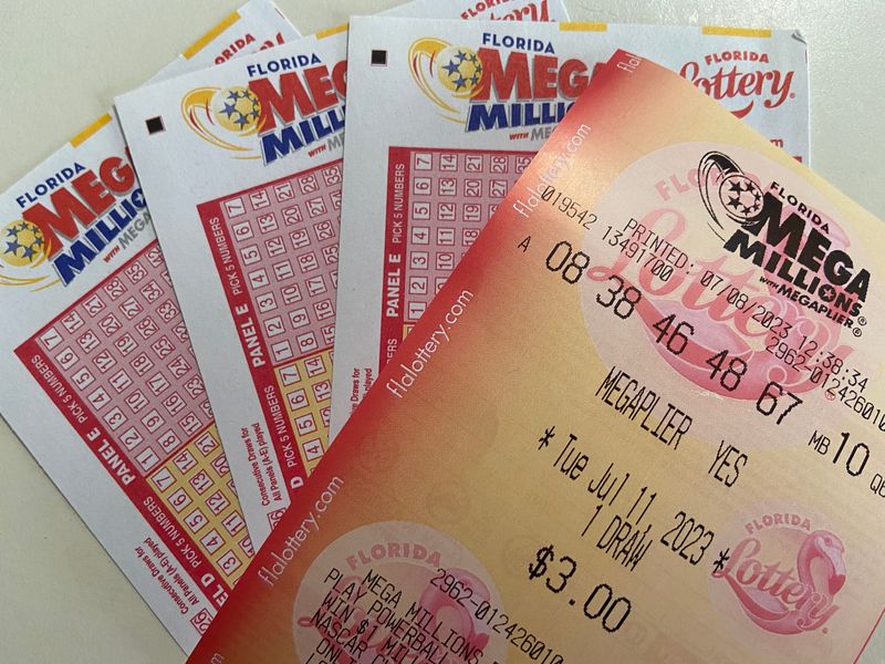 Mega Millions players have a 1 in 302,575,350 chance to match all five white balls plus the gold Mega Ball. Prizes range from $5 to the big jackpot, which varies. As of April 2025, tickets start at $5 apiece.