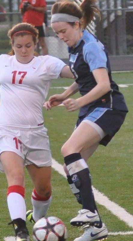 Rose Lavelle (right) was a four-year standout and the all-time leading scorer at Mount Notre Dame High School when she graduated in 2013.